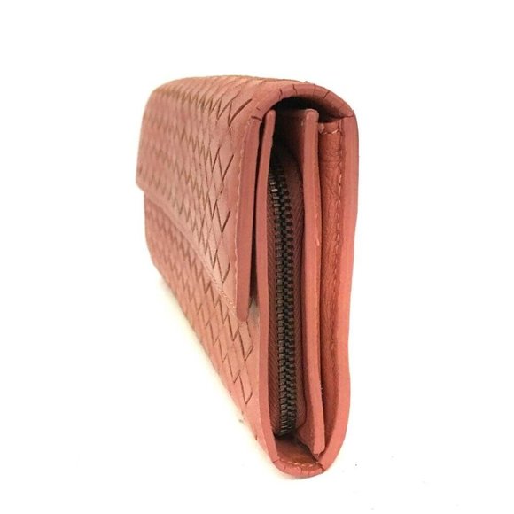 556120A V Bottega Veneta Wallet Long Intrecciato Lambskin Bifold - Picture 2 of 9